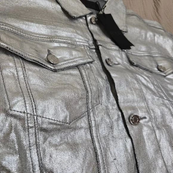 RTA Women's Silver Jacket Size M NWT - Picture 3 of 5